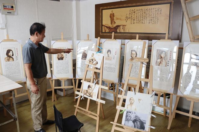 看他用温度画出的抗日英雄